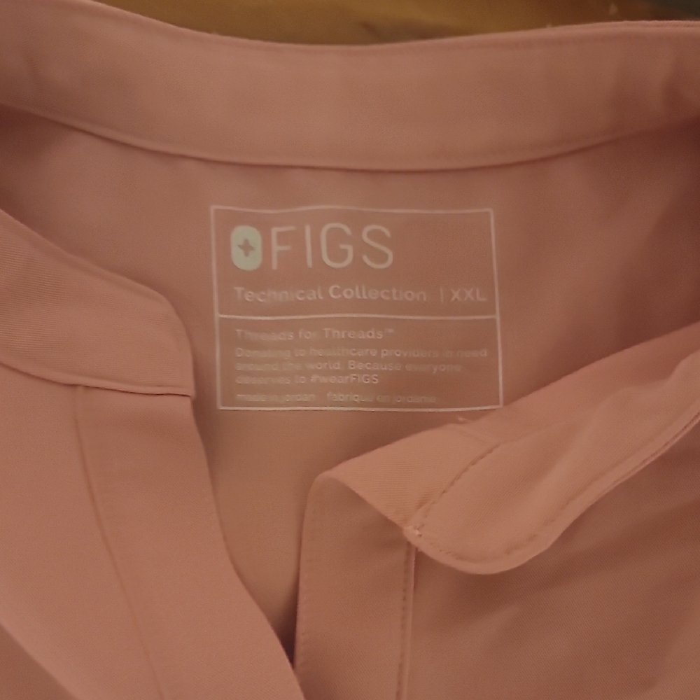 Figs Women's Blouse in Dusty Rose